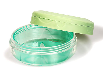 Uouovo Denture Case – Leak-Proof Retainer Box with Mirror, Travel-Ready