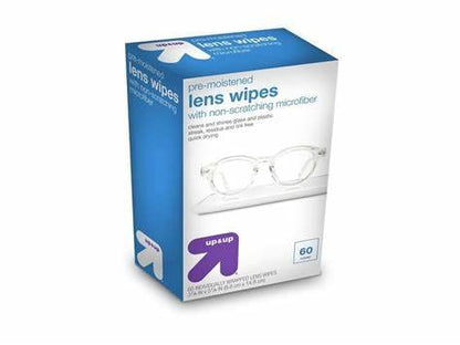 Up & Up Lens Wipes 60ct – Individually Wrapped & Pre-moistened