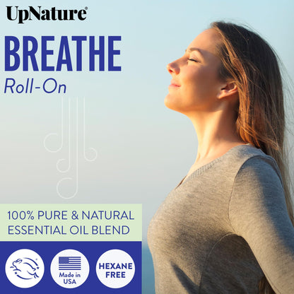 UpNature Breathe Essential Oil Roll On Blend – Natural Breathing Support