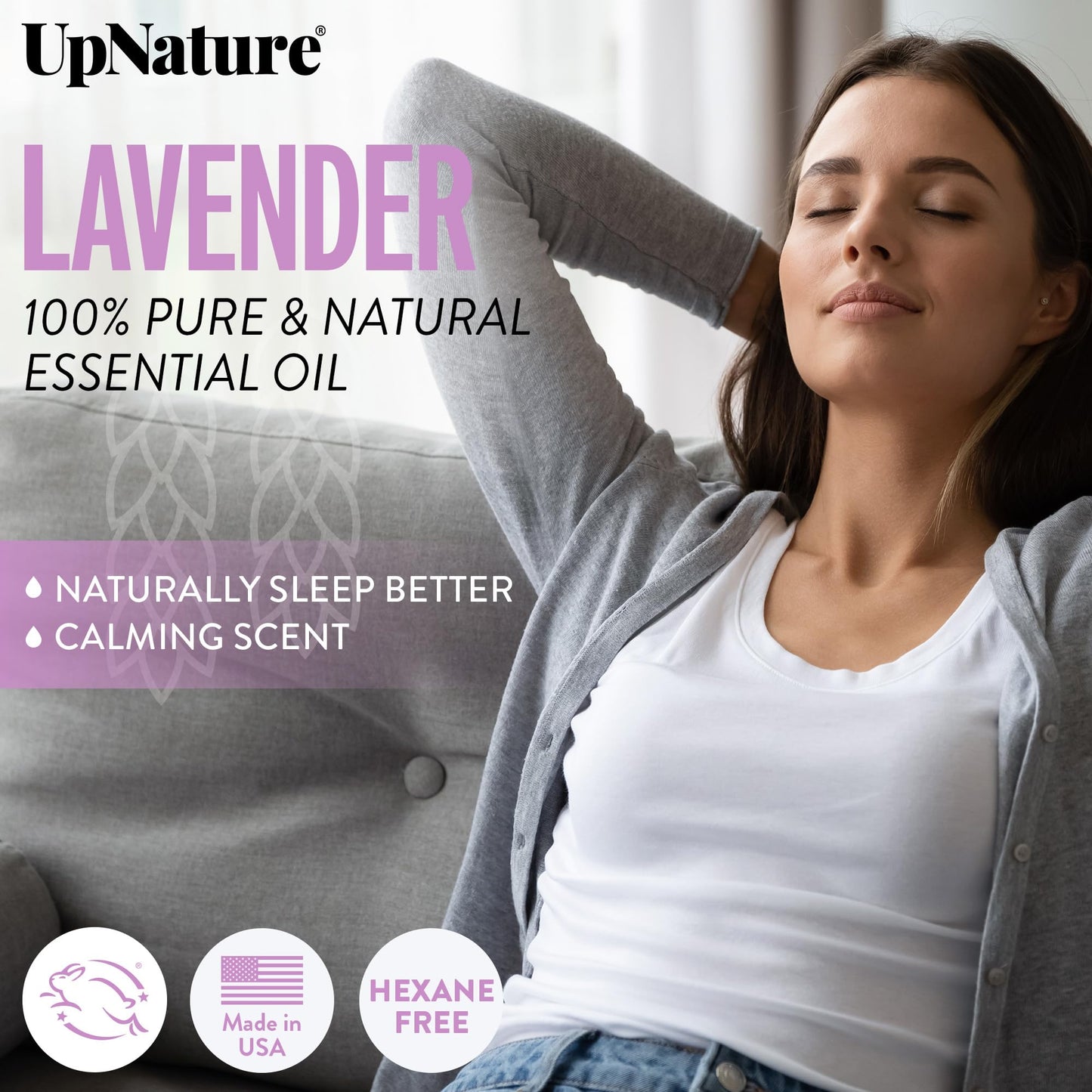UpNature Lavender Essential Oil Roll-On - 100% Pure, Natural for Skin