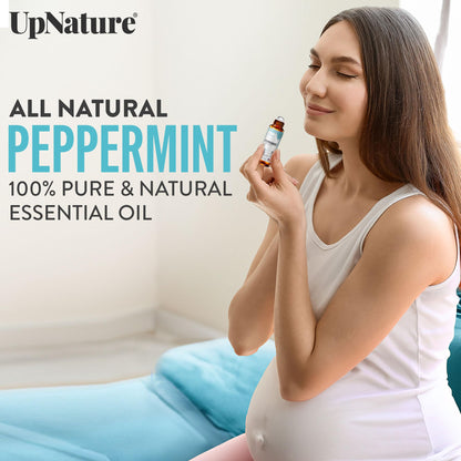UpNature Peppermint Essential Oil Roll-On - Pregnancy Nausea Relief