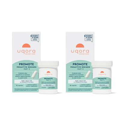 Uqora Promote Probiotic for Women – Vaginal Health Support | Gluten-Free, 2 Pack, 30 Capsules