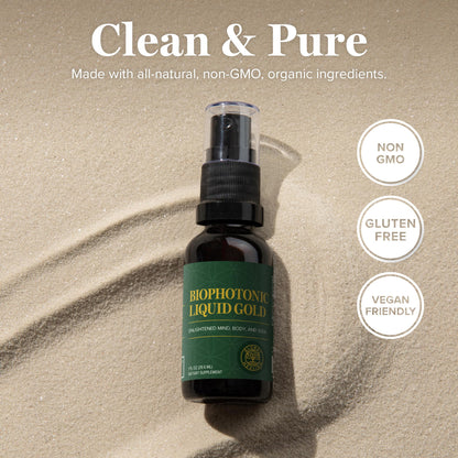 Global Healing Center Biophotonic Liquid Gold Spray - 1 Fl Oz
