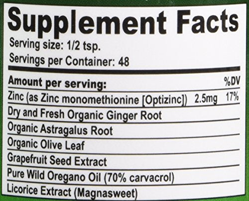 California Natural Immunity Shots 4oz – Zinc, Ginger & Oregano Oil