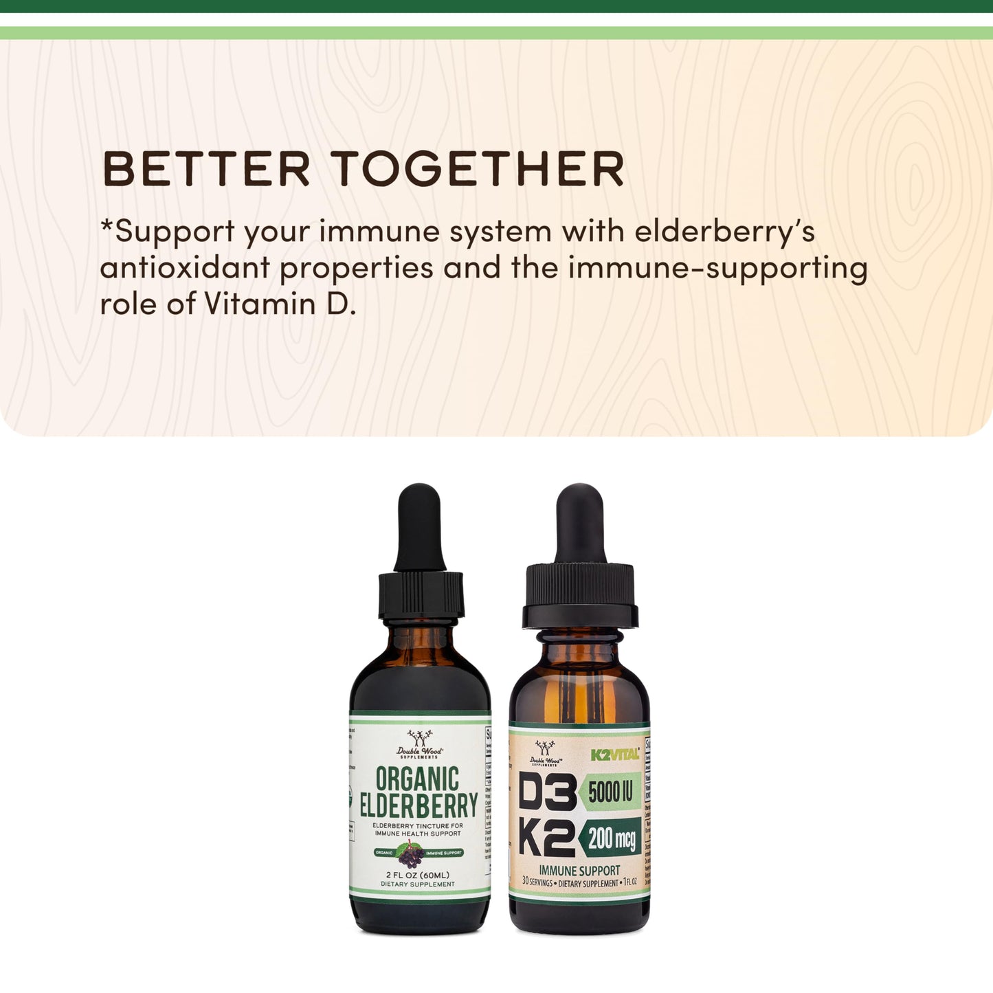 Organic Elderberry Liquid 2 oz - Immune Support | Double Wood