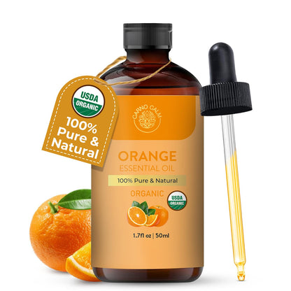 Carno Calm Sweet Orange Essential Oil – USDA Organic, 1.7 fl oz