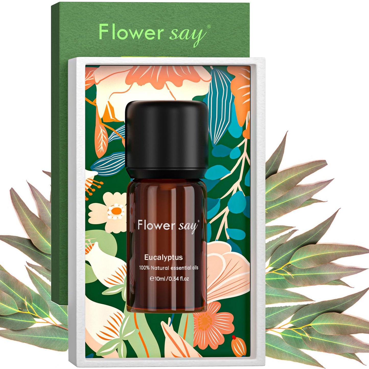 USDA Organic Eucalyptus Essential Oil - 0.34 Fl Oz | Pure, Undiluted, Therapeutic Grade