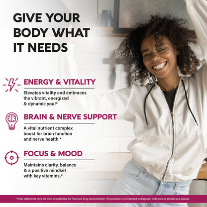 USDA Organic Vitamin B-Complex B5 Pantothenic Acid | B12 Methylcobalamin | B1 Thiamine | B6 Pyridoxine | B7 Biotin | B9 Folic | B3 Niacinamide - B Complex Liquid Drops, Made in USA Supplement, 4fl oz
