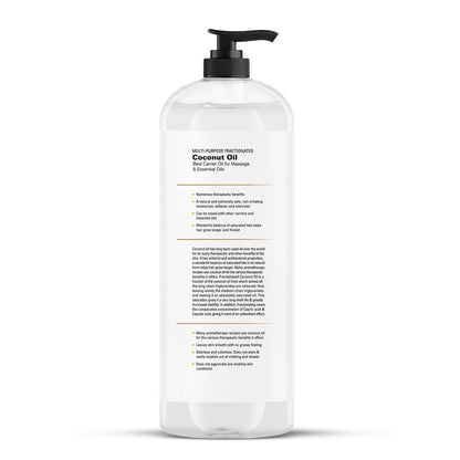 Majestic Pure Fractionated Coconut Oil – 16 oz Carrier Oil