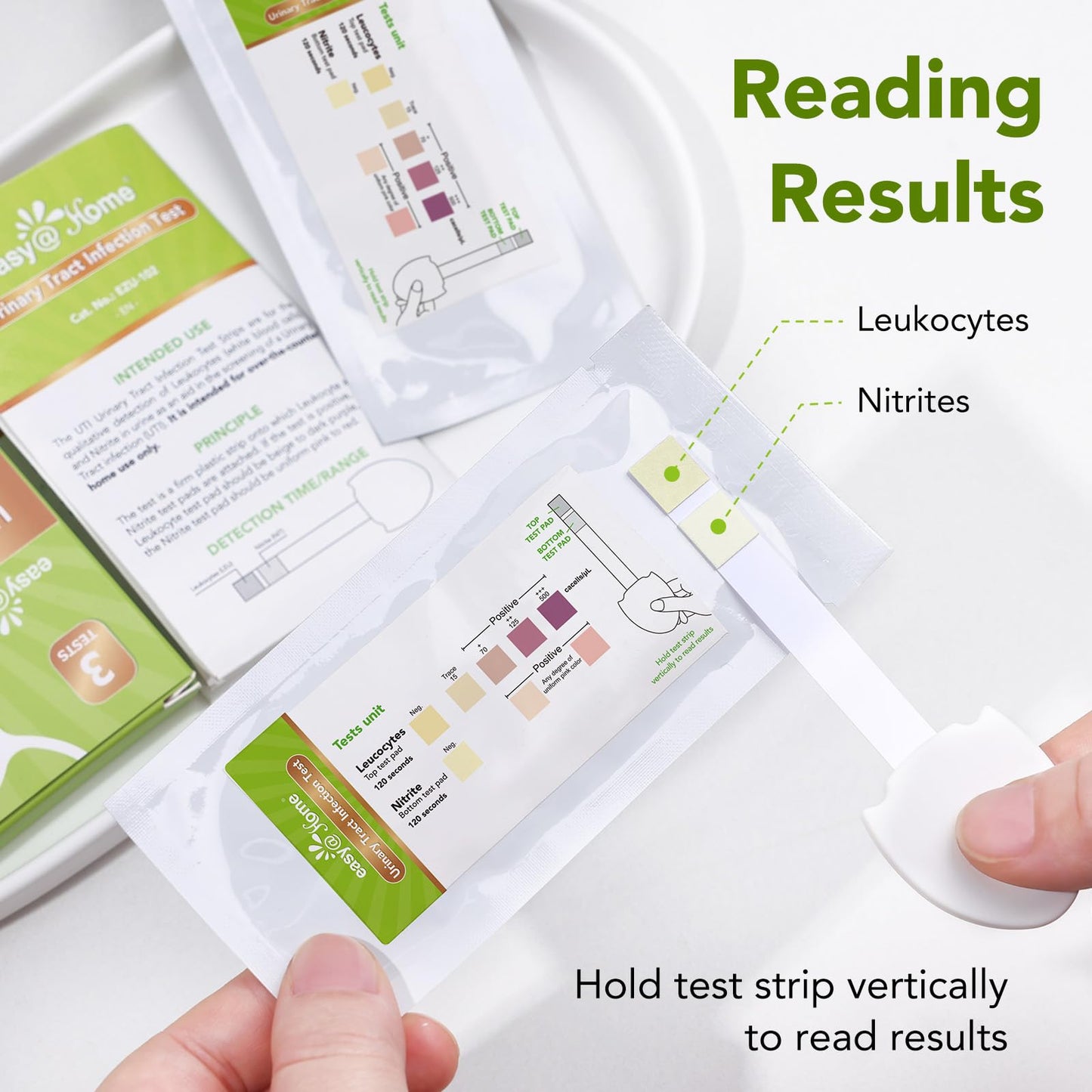 Easy@Home UTI Test Strips for Women – Leukocytes & Nitrites – 12 Pack OTC