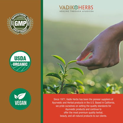 Vadik Herbs Ashoka Bark 1000 mg | Organic | 100 Vegicaps | Women's Wellness