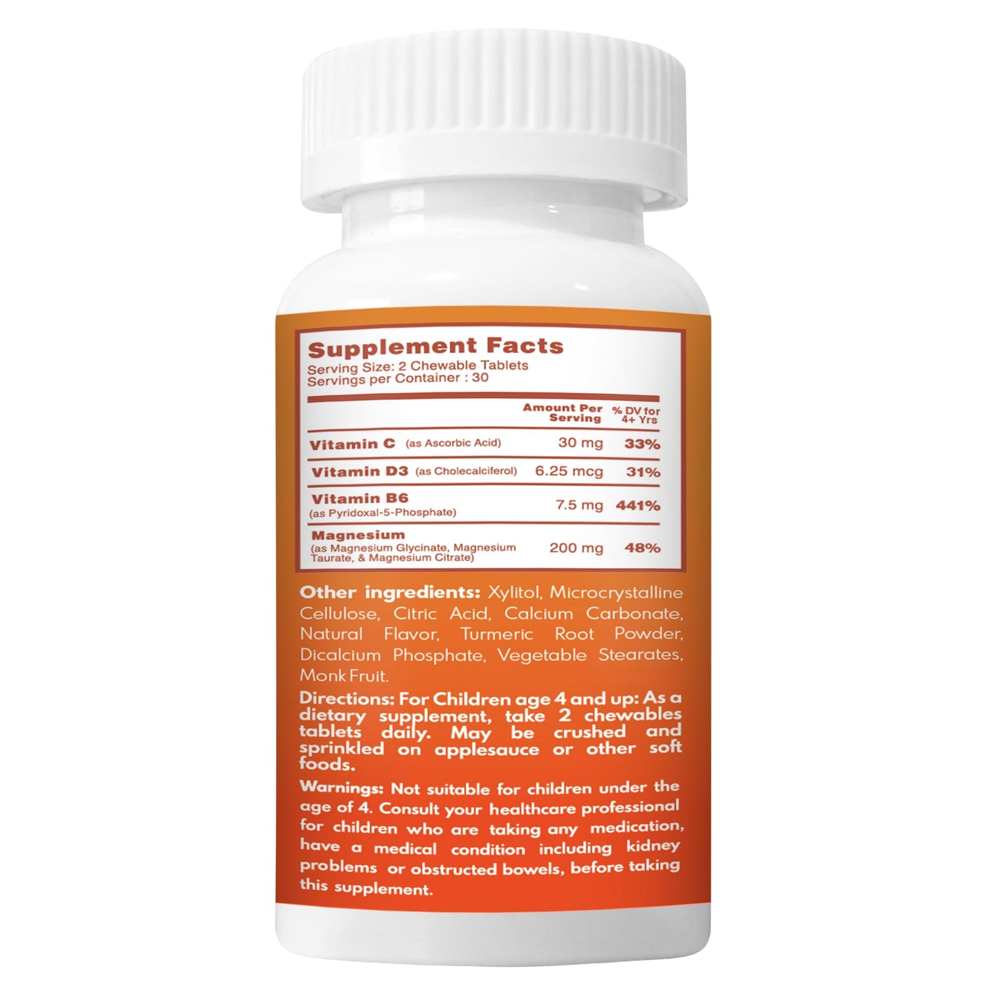 VAL Kids Magnesium | Calm & Focus Formula – 100mg Mg, Sugar-Free