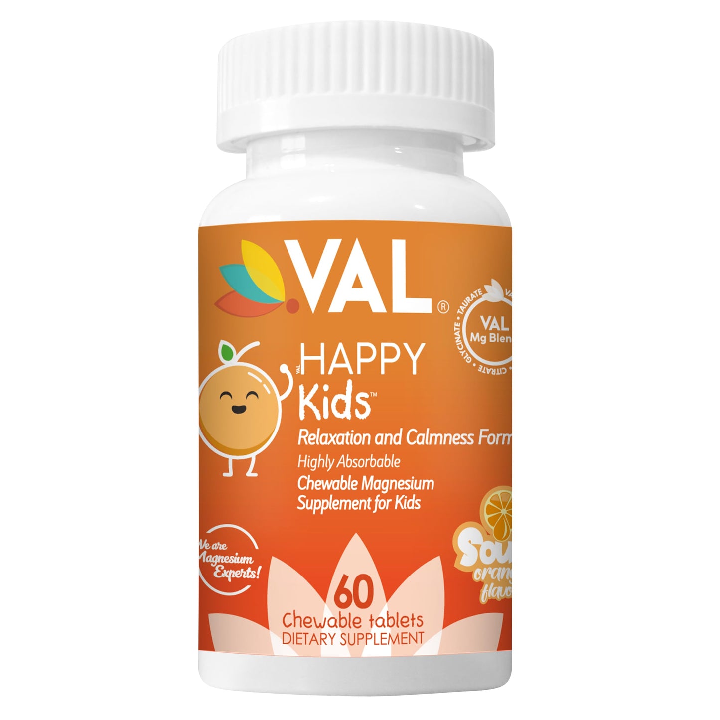 VAL Kids Magnesium | Calm & Focus Formula – 100mg Mg, Sugar-Free