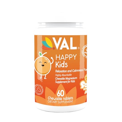 VAL Kids Magnesium | Calm & Focus Formula – 100mg Mg, Sugar-Free