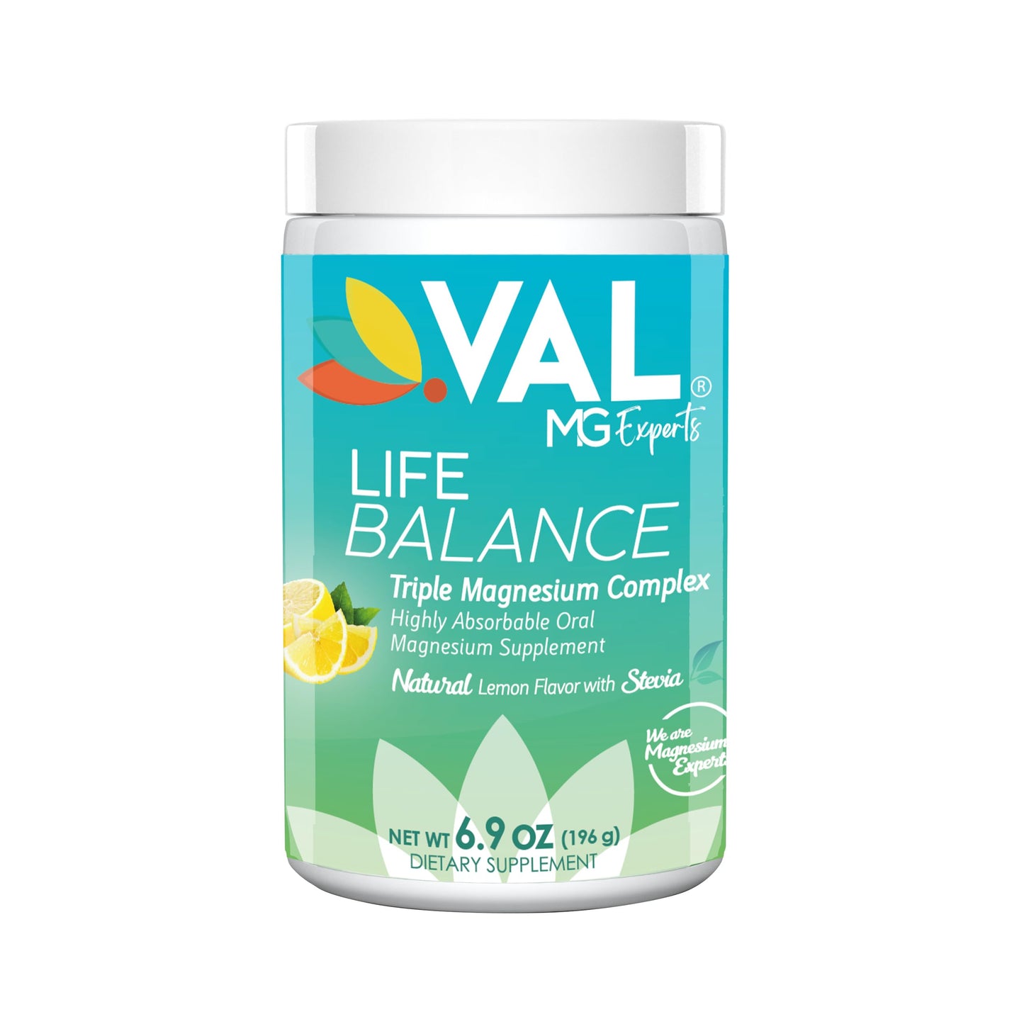 VAL Triple Magnesium Complex – Lemon Flavor, 400mg Mg + B6 | 6.9 oz