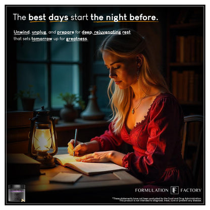 Formulation Factory The Night Before 10-in-1 Midnight Maximizer Sleep Supplement — Magnesium Glycinate, L-Theanine & More (360 Capsules, 6 Months)