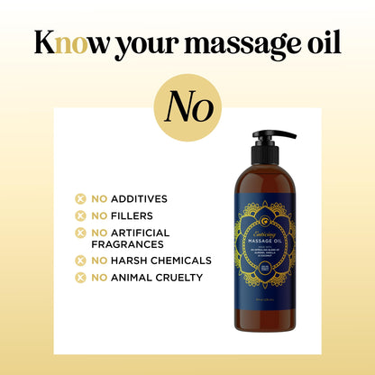 Luxurious Vanilla Massage Oil for Couples – Easy Glide, Non-Greasy, Vegan & Gluten Free