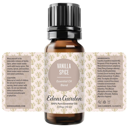 Edens Garden Vanilla Spice Essential Oil Blend – 100% Pure, Cozy Fall Aroma (10 ml)