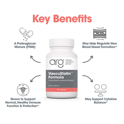 VascuStatin Formula with Convolvulus arvensis Extract - 120 Count | Allergy Research Group