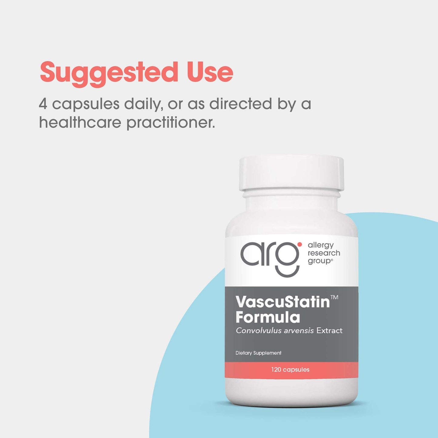 VascuStatin Formula with Convolvulus arvensis Extract - 120 Count | Allergy Research Group