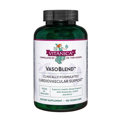 Vitanica VasoBlend: Heart Health with CoQ10, Magnesium and Arjuna