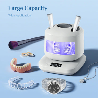 Vcyems Retainer Cleaner Machine | Ultrasonic Jewelry & Invisalign Cleaner 2025