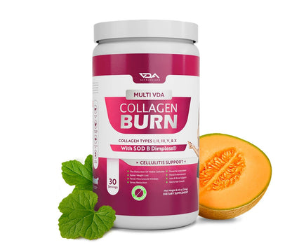 VDA Collagen Burn – Flavorless Hydrolyzed Collagen with Peptides (30 Servings)