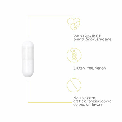 Integrative Therapeutics Zinc-Carnosine - Digestive & Gut Health Support - 60 Capsules