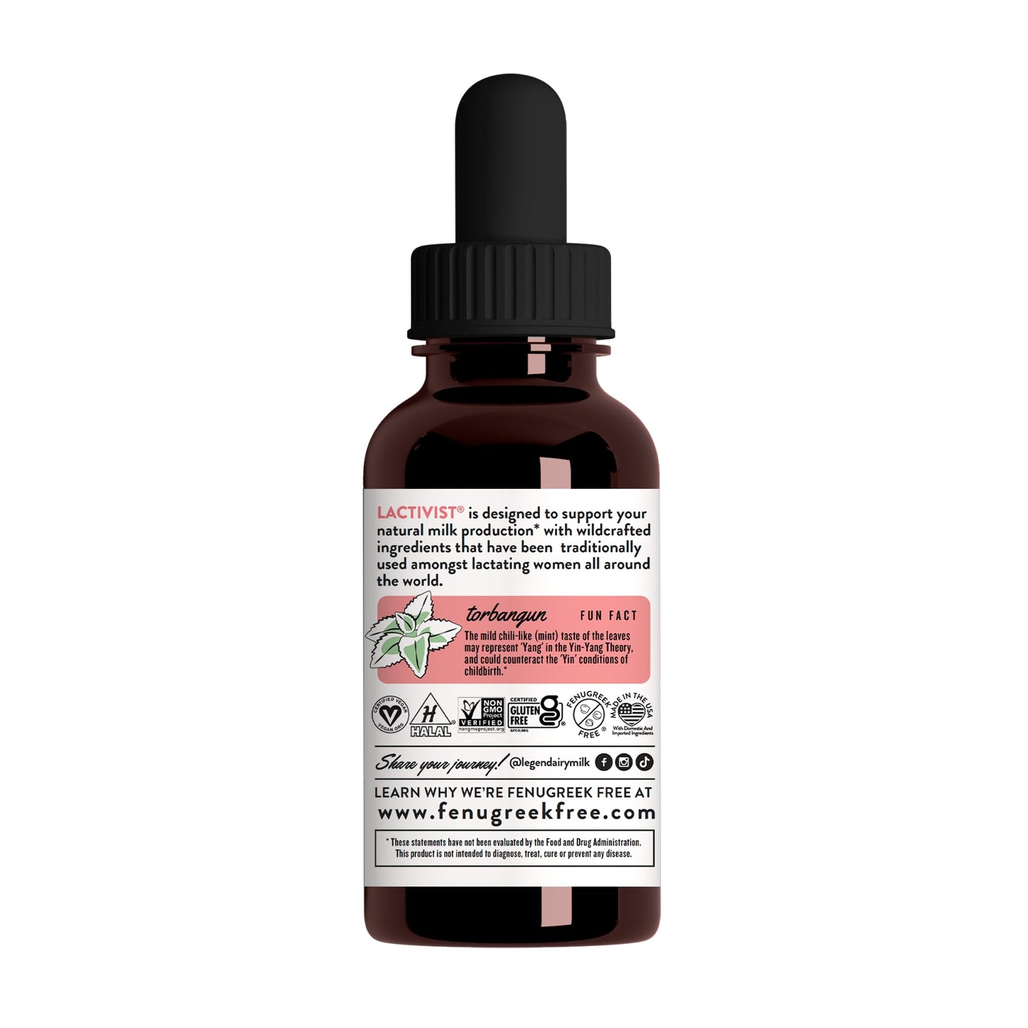 Legendairy Milk Lactivist Drops – Organic Torbangun Lactation Support, Alcohol Free, Made in USA