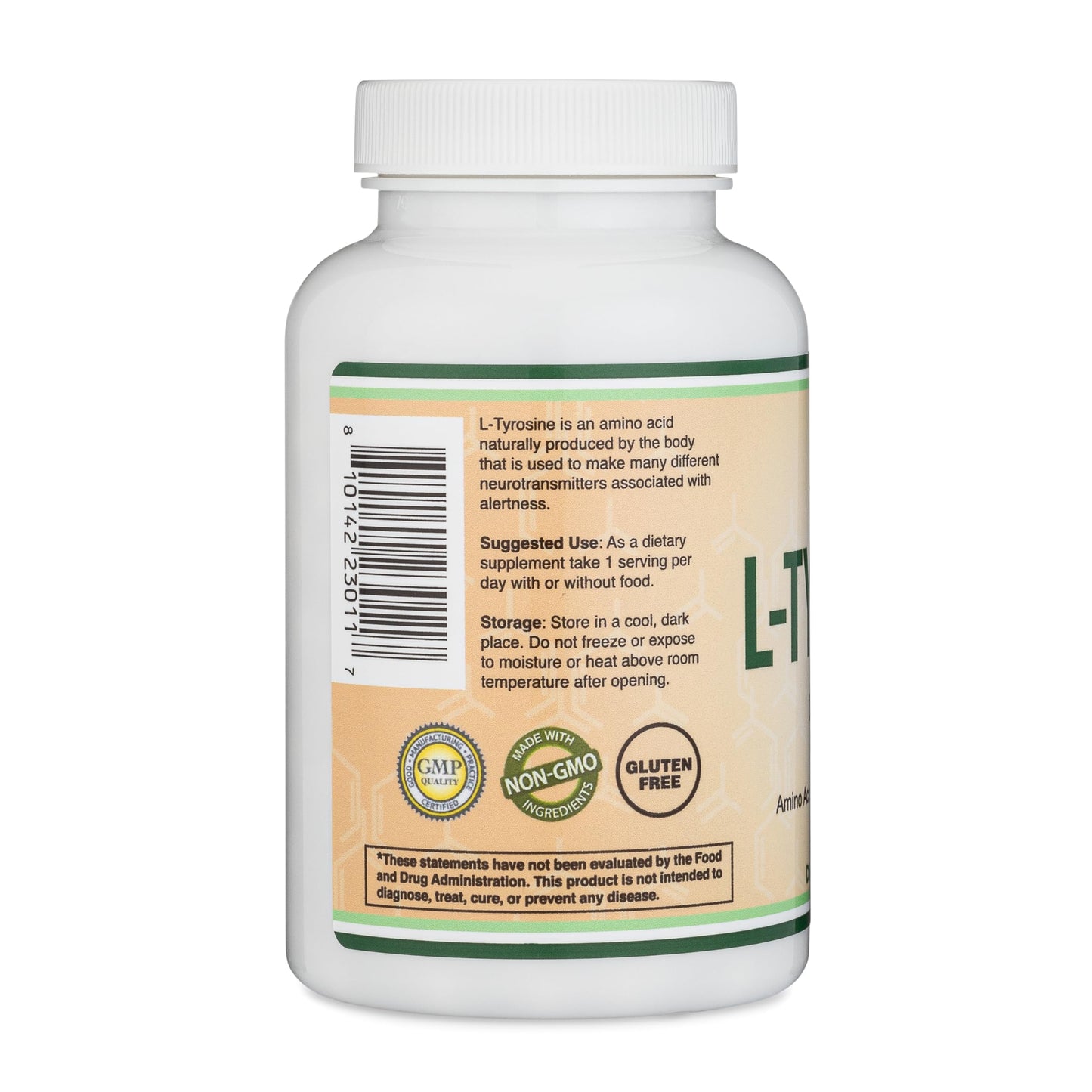 L-Tyrosine 1,000mg per Serving | 120 Veggie Capsules | Double Wood