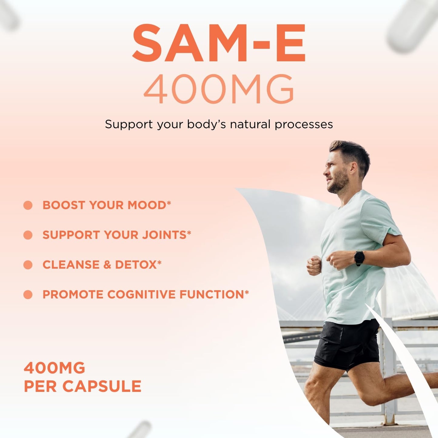Clear Formulas SAM-e 400mg Bioactive – Liver & Mood Support, Vegan
