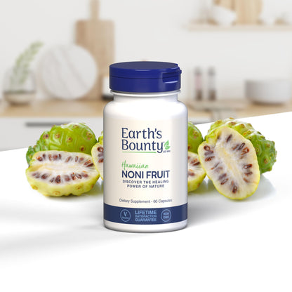 Earth's Bounty Hawaiian Noni Capsules | 60 Veggie Caps | Immune & Joint Health