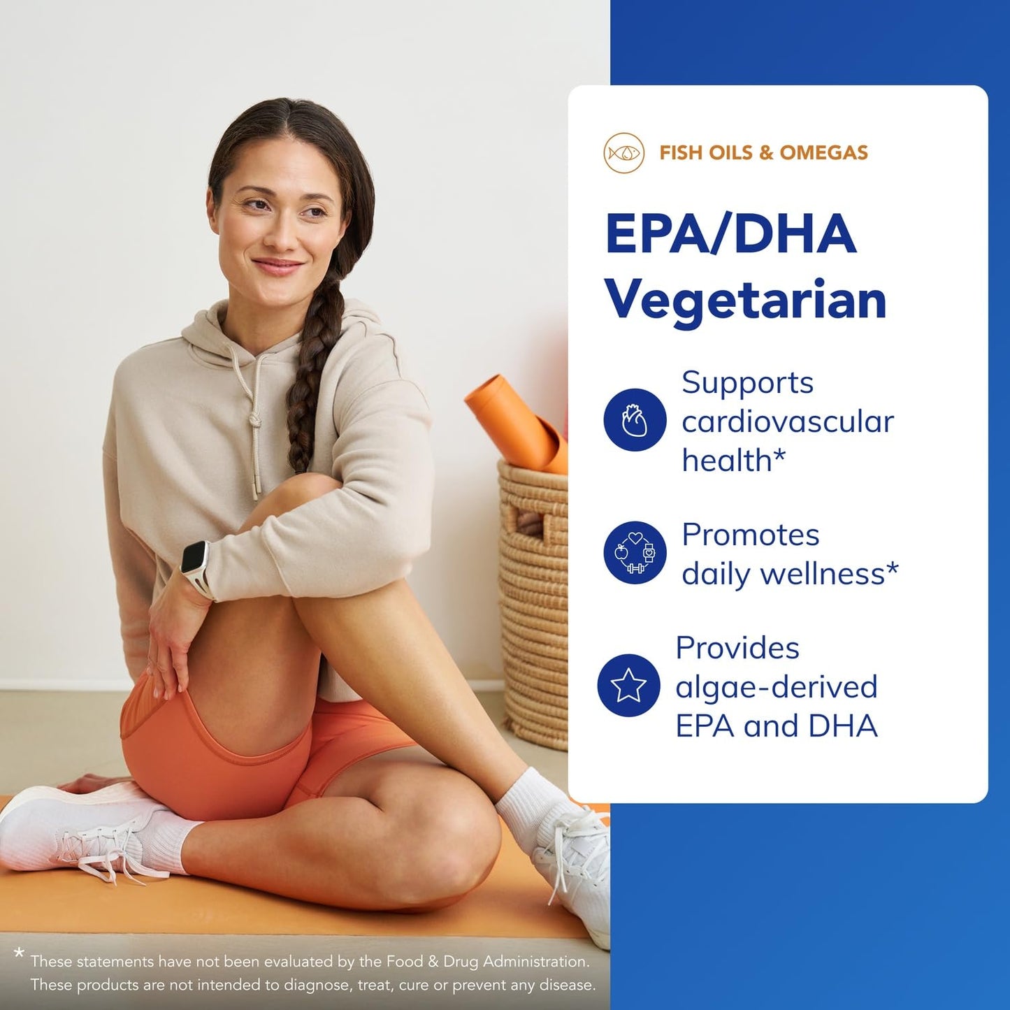 Pure Encapsulations EPA/DHA Vegetarian – Algae-Derived Omega-3, 120 Capsules