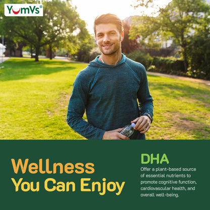 Vegan Omega 3 Gummies with Algae Oil – Plant-Based DHA, Non-GMO – 90 Gummies