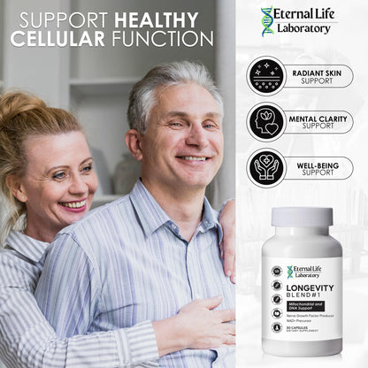 NAD+ Supplement with CoQ10, NR, PQQ & Shilajit – Anti-Aging Longevity Blend (30 Veggie Capsules)