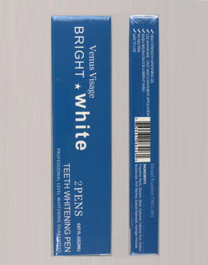 Venus Visage Award-Winning Teeth Whitening Pen – Mint, Low Sensitivity, 20+ Uses (2 Pens)