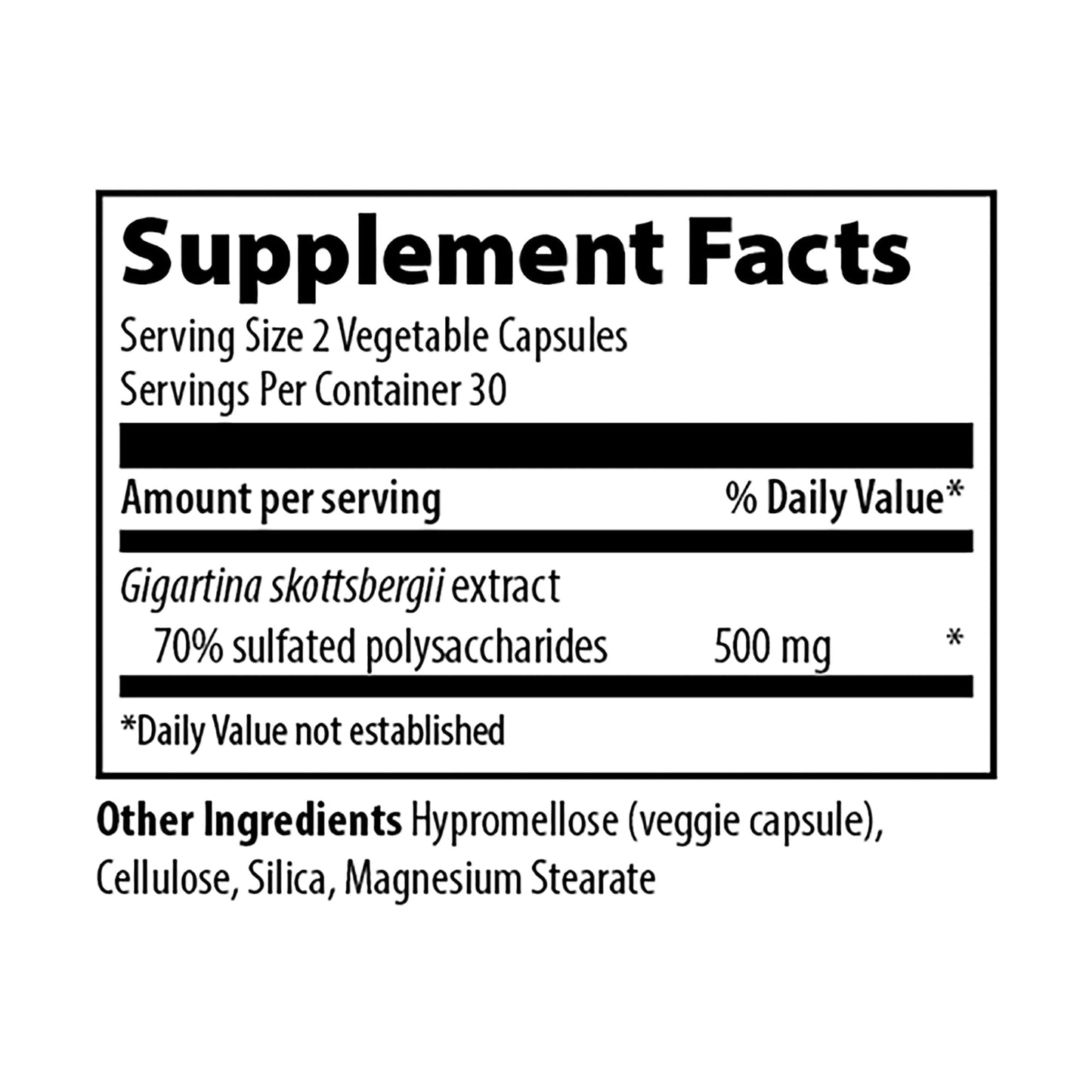 Vibrant Health: Gigartina Red Marine Algae – Plant-Based Immune Support, 60 Capsules (FFP)
