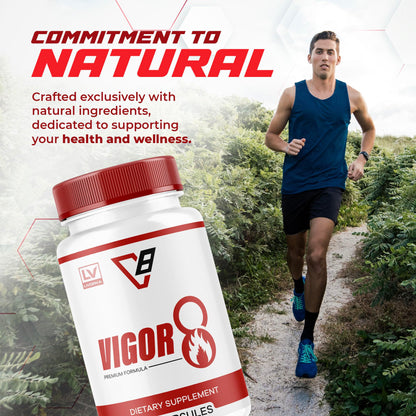 (5 Pack) Vigor 8 for Men – 300 Capsules (5 Months) | Premium Formula