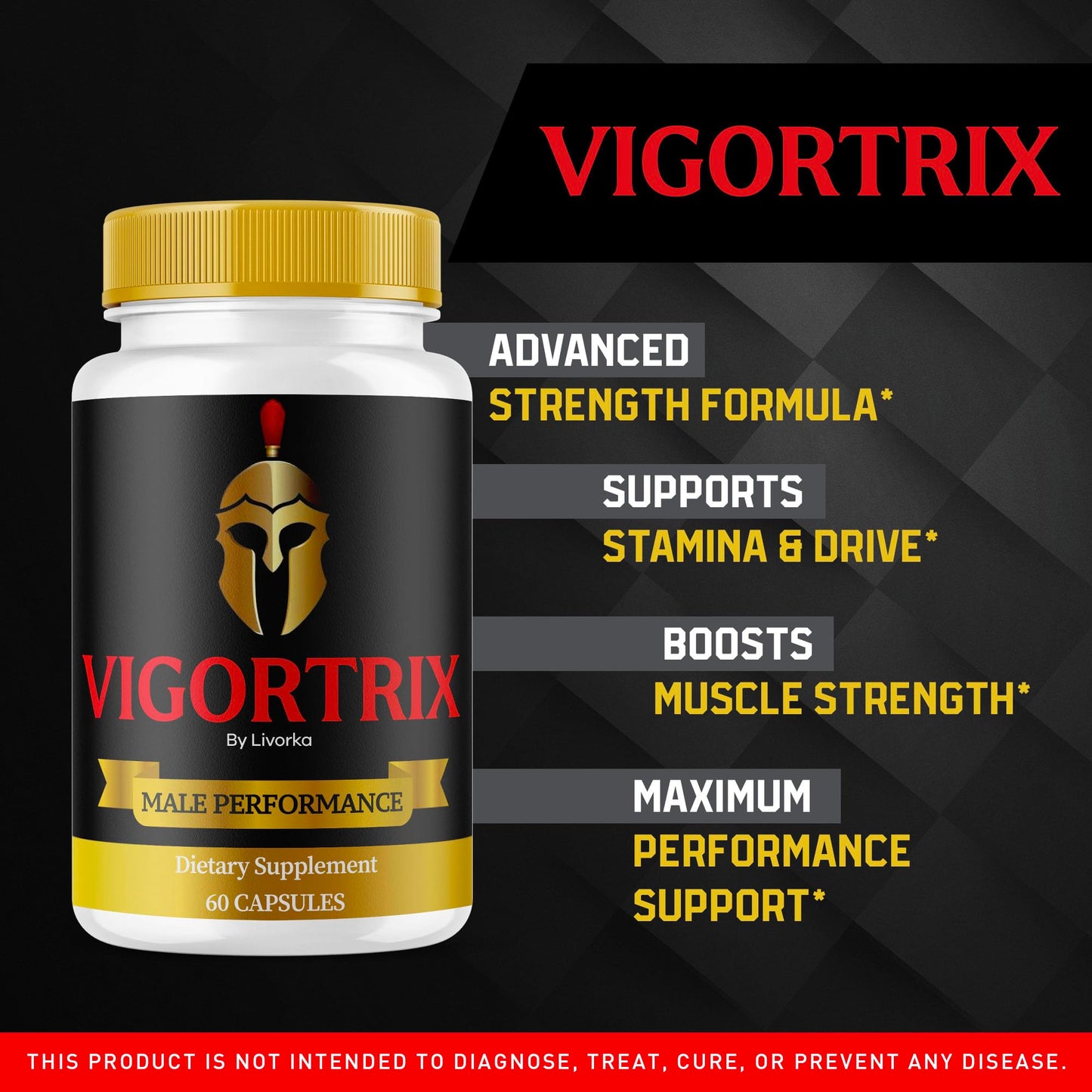 (2 Pack) Vigortrix Pills – Advanced Formula, 120 Capsules (2 Months)
