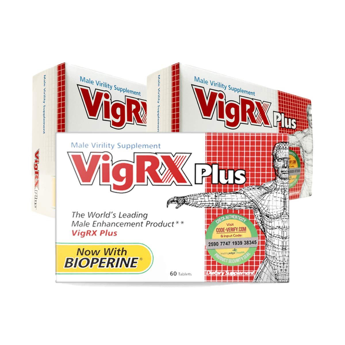 VigRX Plus – Male Virility Herbal Dietary Supplement Pill – 60 Tablets (3 Boxes)