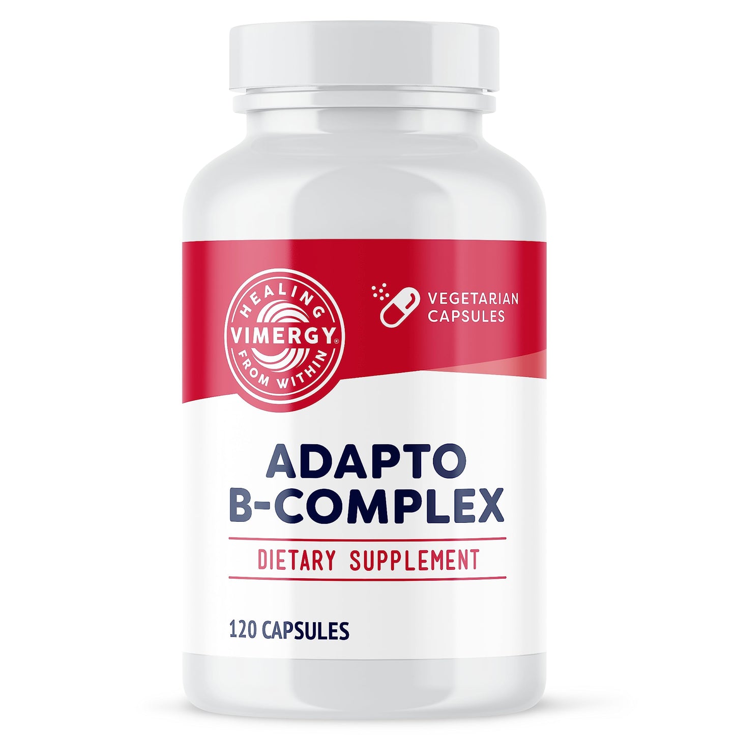 Vimergy Adapto-B Complex – High Potency 8 B Vitamins, Rhodiola & Hawthorn (120 Servings)