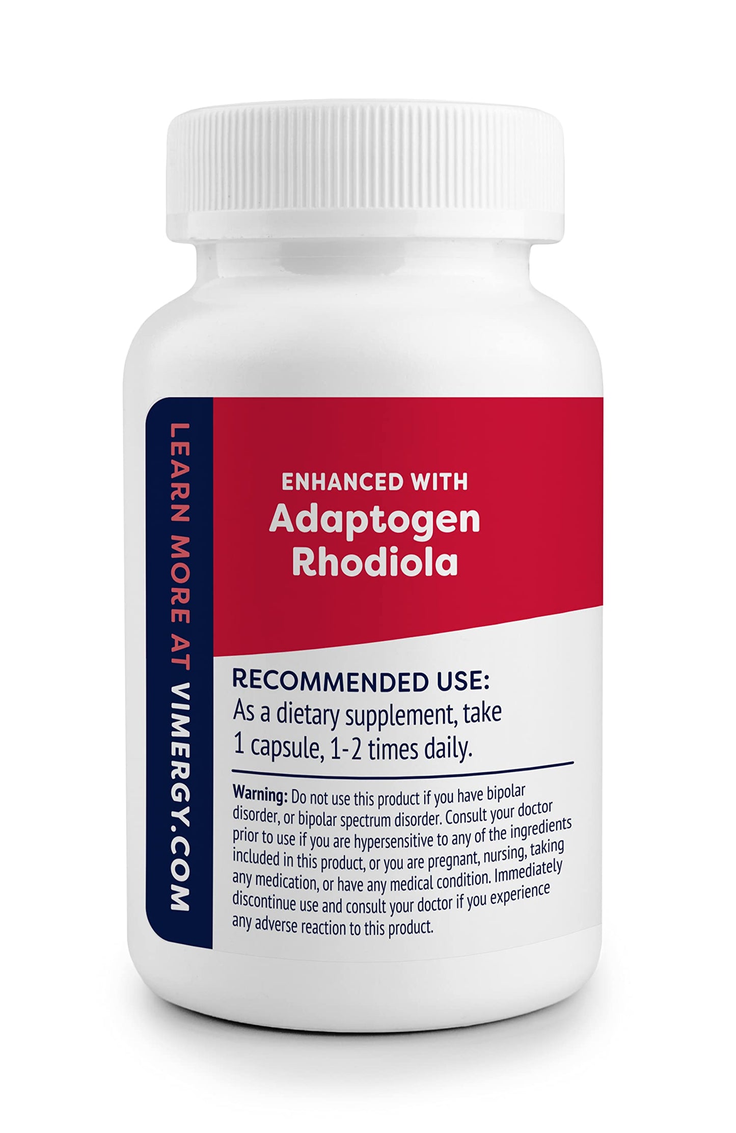 Vimergy Adapto-B Complex – High Potency 8 B Vitamins, Rhodiola & Hawthorn (120 Servings)