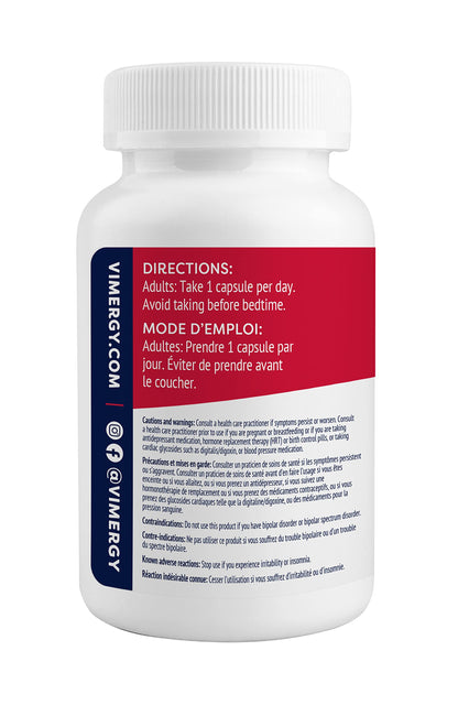 Vimergy Adapto-B Complex – High Potency 8 B Vitamins, Rhodiola & Hawthorn (120 Servings)