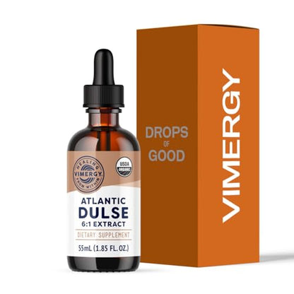 Vimergy USDA Organic Atlantic Dulse Liquid – Antioxidant Support, Vegan & Gluten-Free – 55 Servings (55 mL)