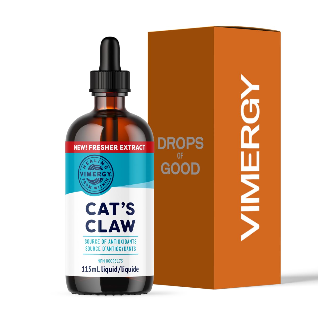 Vimergy USDA Organic Cat’s Claw Liquid – Immune Support & Antioxidants (115 mL, 57 Servings) – Vegan, Non-GMO