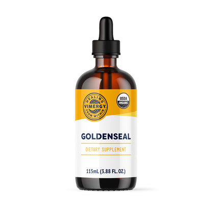 Vimergy USDA Organic Goldenseal Tincture – 115 mL, 57 Servings, Alcohol-Free