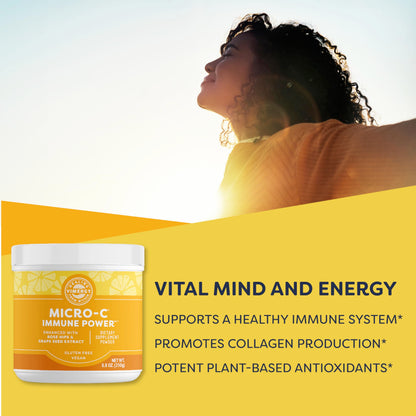 Vimergy Micro-C Immune Power Powder – 250g, 69 Servings, 2000mg Vitamin C