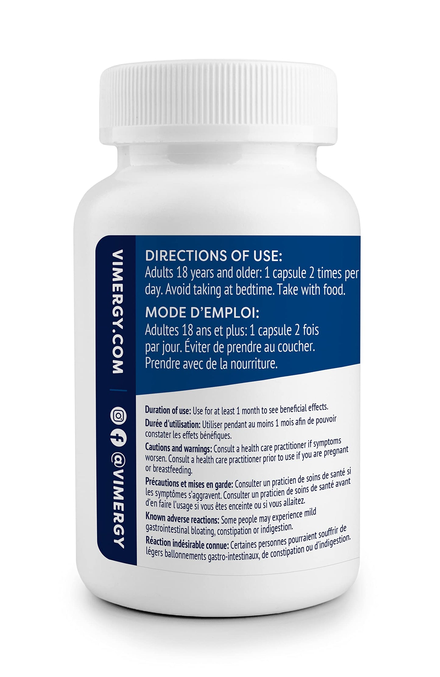 Vimergy MSM with Silica & Calcium Capsules – 120 Servings | Joint, Skin & Bone Support | Vegan & Gluten-Free