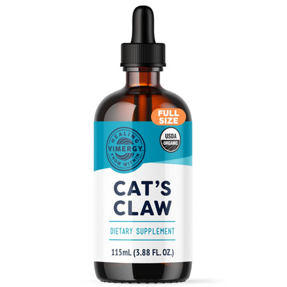 Vimergy USDA Organic Cat’s Claw Liquid – Immune Support & Antioxidants (115 mL, 57 Servings) – Vegan, Non-GMO
