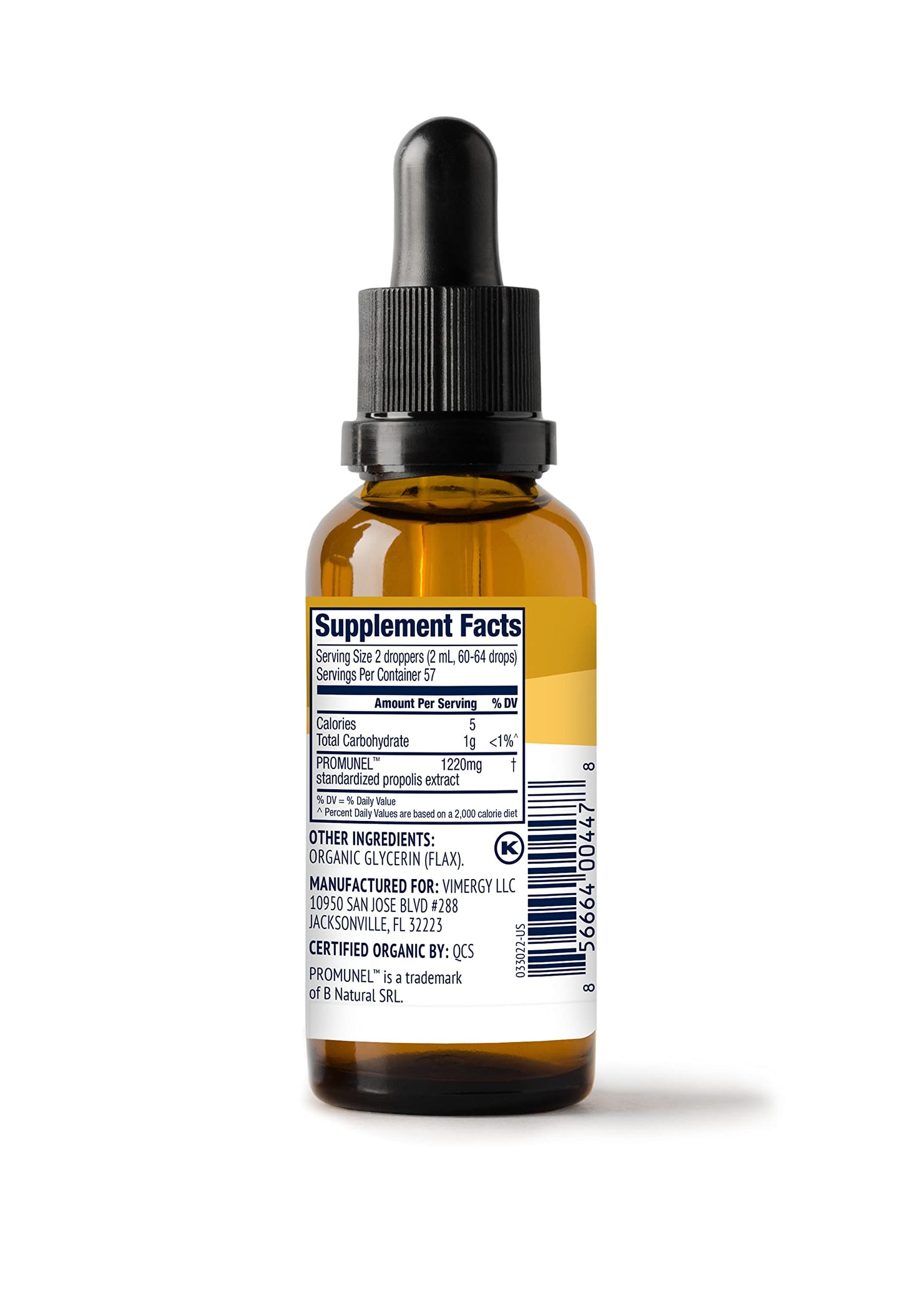 Vimergy PropolisPure – Immune & Respiratory Support, Oral Health, Organic (115 mL, 57 Servings)